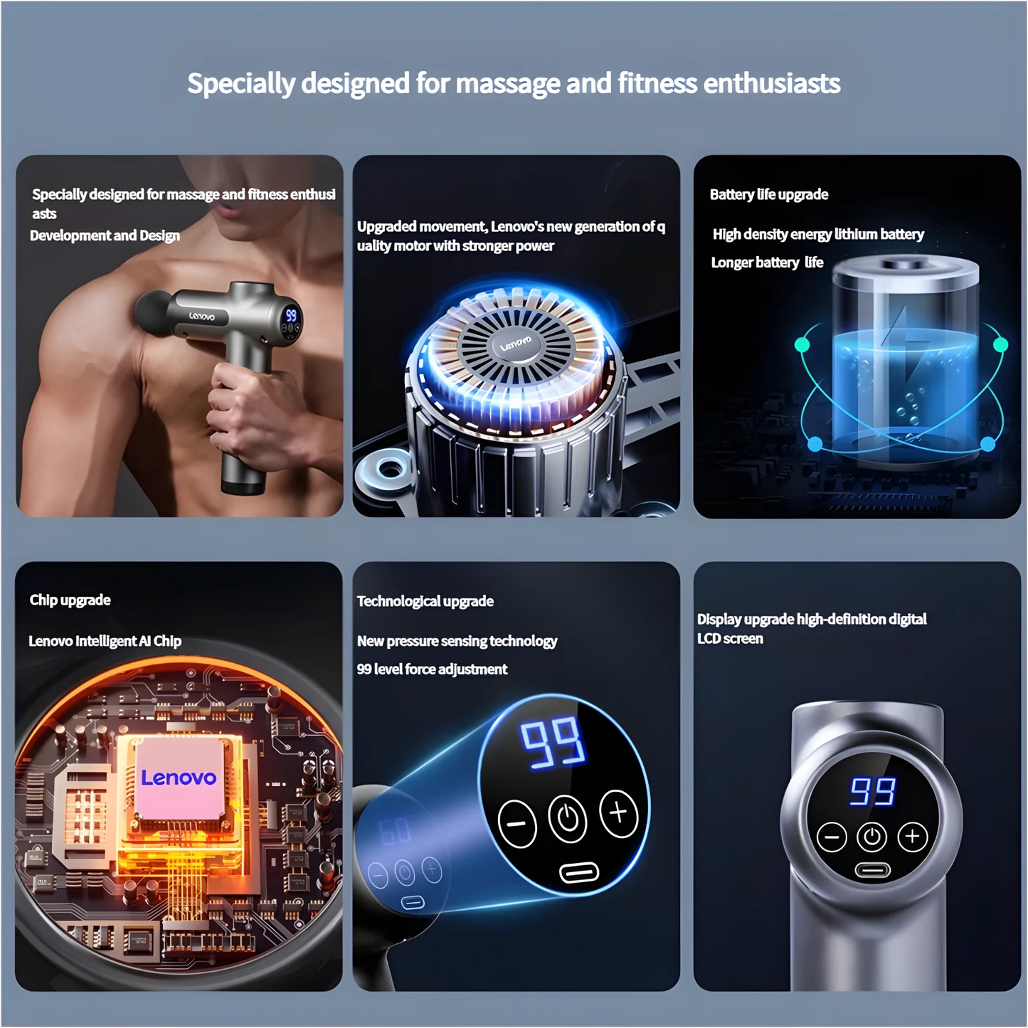 Lenovo Deep Relief Massage Gun